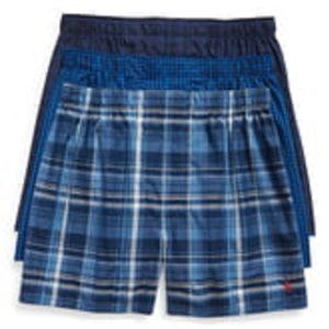 Polo Ralph Lauren 3-Pack Woven Cotton Boxers